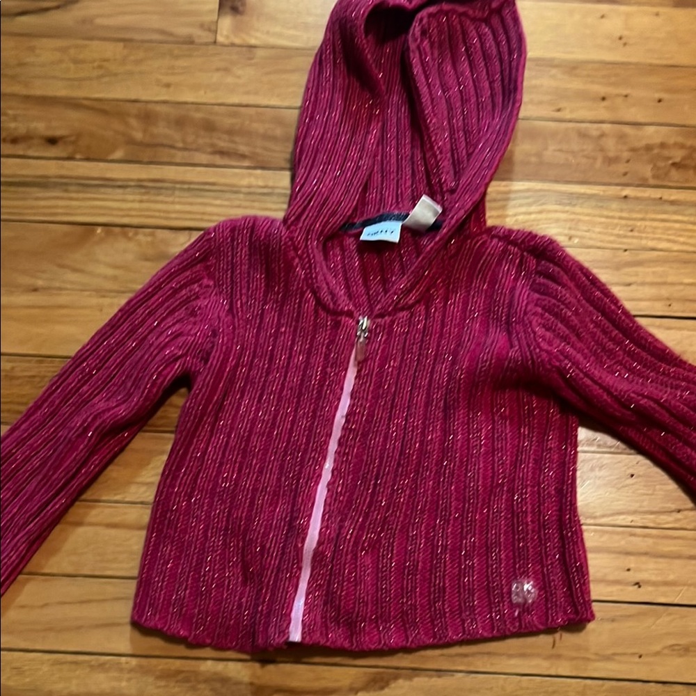 Kids Pink Hooded Sweater